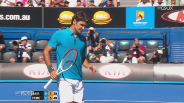 Tennis/Open d'Australie (1er tour): Roger Federer démarre parfaitement à Melbourne en dominant le Français Paire en trois manches (6-2, 6-4, 6-1)