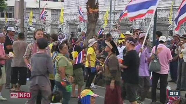 Thaïlande: des milliers d'opposants au gouvernement manifestent