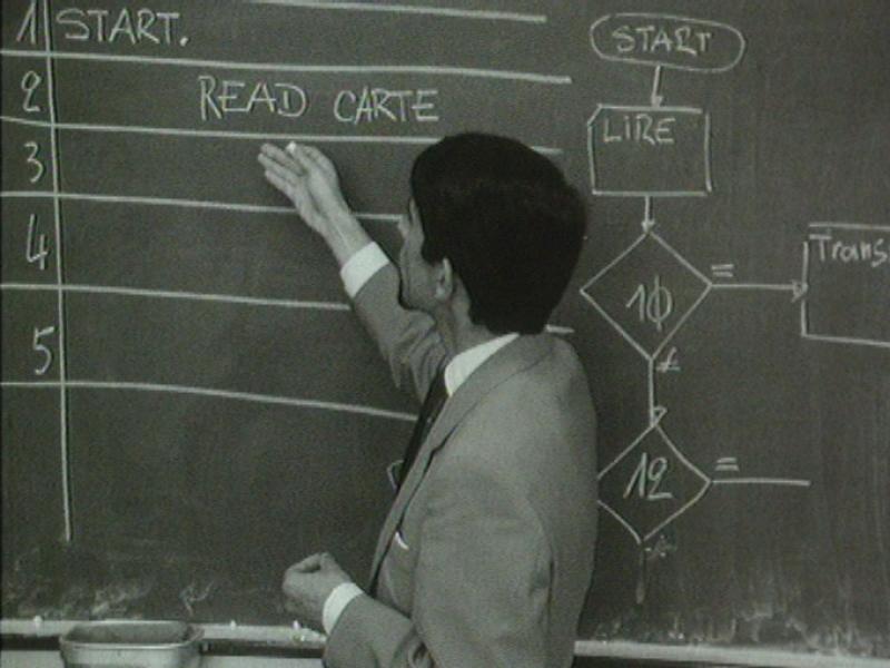 Le métier de programmeur en 1968. [RTS]