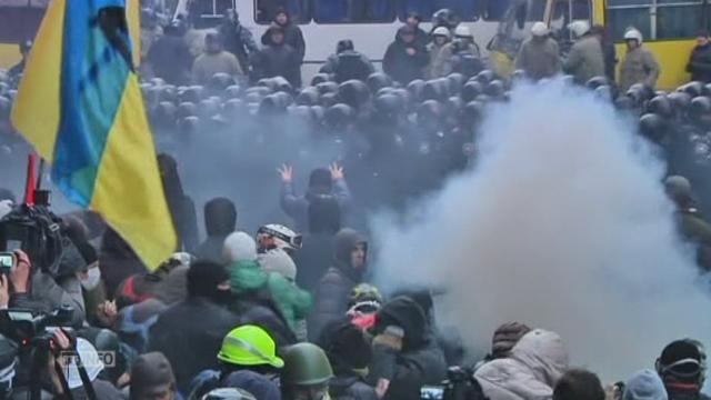Violences devant le palais du président ukrainien