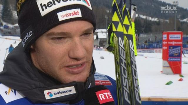Interview du nouveau champion du monde de skiathlon, Dario Cologna