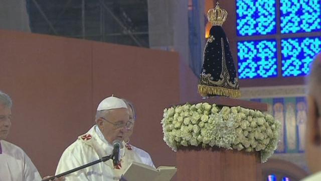 Messe du pape à Aparecida au Brésil