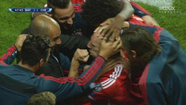 Prague. Bayern - Chelsea (1-1). 48e minute: l'égalisation est soignée Franck Ribéry, le footballeur européen de l'année