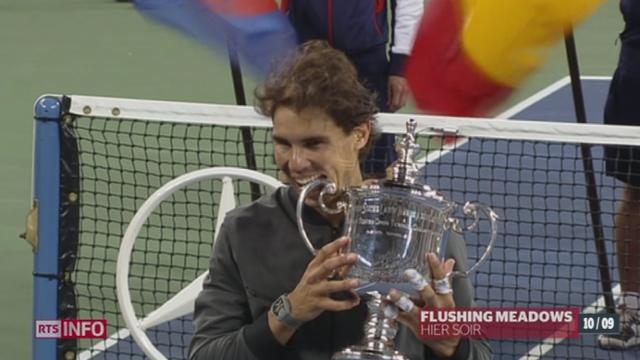 Tennis: Rafael Nadal s'est imposé en finale de l'US Open face à Novak Djokovic (6-2 3-6 6-4 6-1)