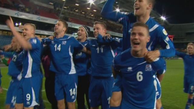 Gr. E. Norvège- Islande (1-1). La rencontre à Oslo s'est achevée deux minutes avant le match Suisse - Slovénie. Les Islandais jubilent. Ils seront en barrage