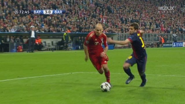 1-2-finale (aller): Bayern Munich - FC Barcelone (3-0). Arjen Robben marque (73e)