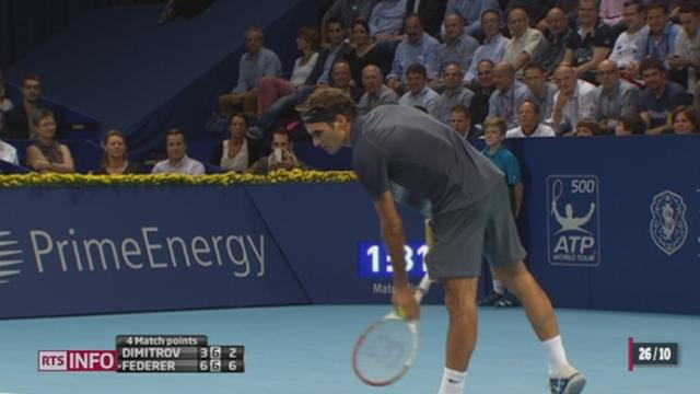 Tennis -  Swiss Indoors: Federer a rassuré son public en remportant le match face à Grigor Dimitrov
