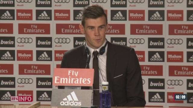 Football/ Gareth Bale rejoint le Real Madrid pour la somme de 91 millions d'euros