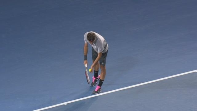 ½-finale Murray - Federer. 2e manche: Federer réussit l'ace "idéal"