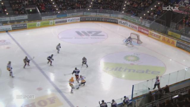 Hockey/Championnat de LNA (35e j.) Bienne-Zoug (3-6) + réaction du défenseur HC Bienne Anthony Huguenin.