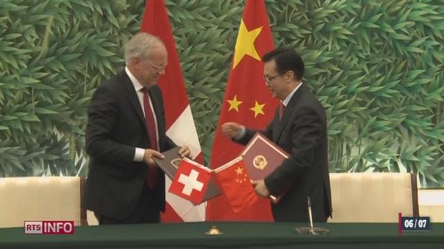 La Suisse signe un accord de libre-échange avec la Chine