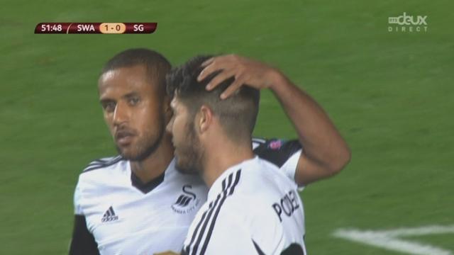 Swansea City - St-Gall (1-0). 52e minute: Routledge ouvre le score pour les Gallois