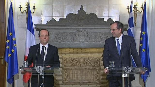 François Hollande adresse son soutien à la Grèce