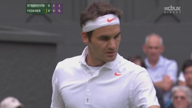 (2e tour) Sergiy Stakhovsky (UKR) - Roger Federer (SUI). L'étonnant Ukrainien de 27 ans contrait le Suisse su tie-break