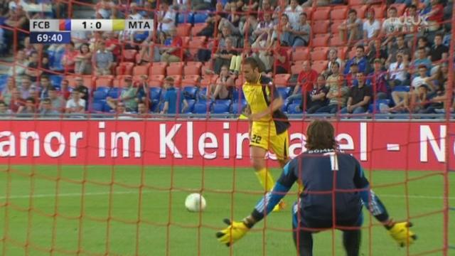 Qualification (3e tour, aller). FC Bâle - Maccabi Tel Aviv. 70e minute: Maccabi aurait pu égaliser. Yann Sommer dévie sur la barre