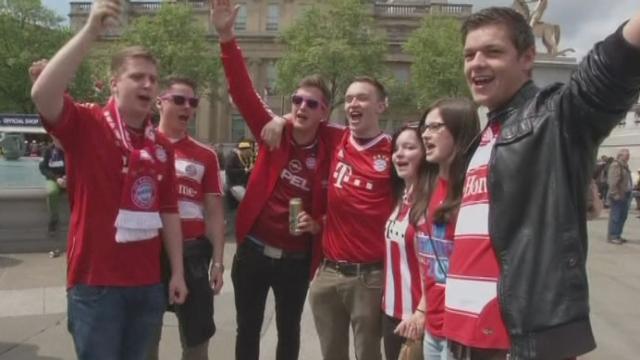 Les supporters allemands à Londres pour la Ligue des Champions