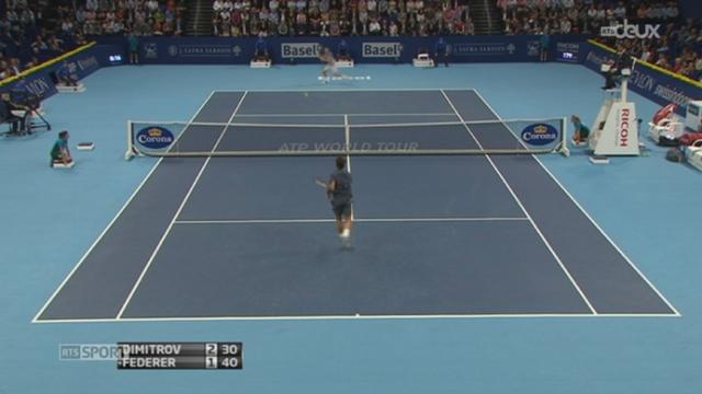 Tennis - Tournoi de Bâle: Roger Federer a vaincu le Bulgare Gregor Dimitrov en demi-finale (6-3, 7-6)