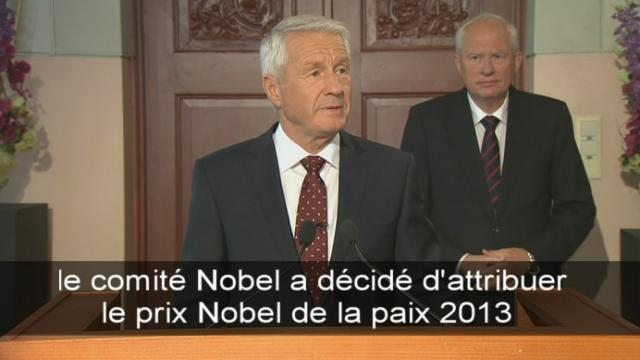 L'annonce du prix Nobel de la paix