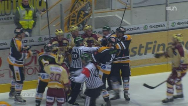 Hockey - LNA: Lugano s'impose face à Genève (2-1) + itw de Louis Matte (Genève-Servette)