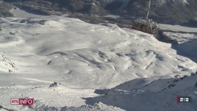 Saint-Moritz (GR): une personnes est décédée dans une avalanche