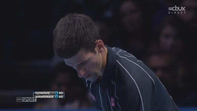 Wawrinka - Djokovic (3-6): le serbe remporte la 1re manche sur un ace après 41 minutes de jeu