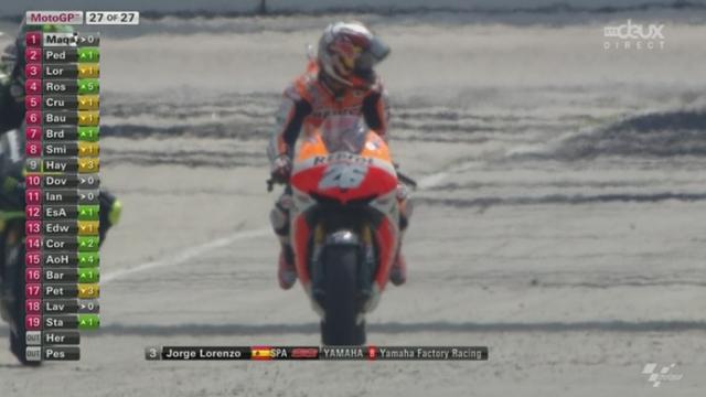 Moto Gp (USA): après une lutte acharnée, Marc Marquez remporte la course devant Pedrosa et Lorenzo