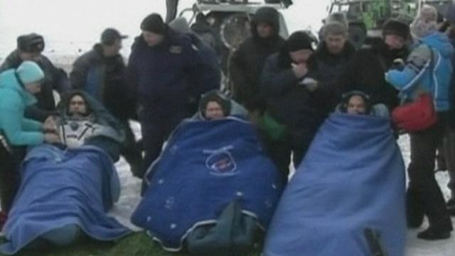 Retour sur Terre de trois astronautes de l'ISS