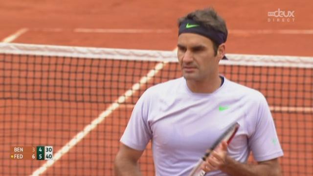3e tour, Benneteau - Federer (3-6, 4-6): deuxième manche pour le Suisse