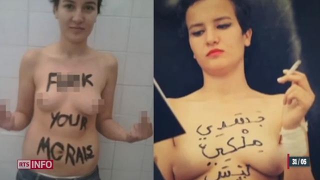 Tunisie: Amina, militante du groupe Femen, reste en détention