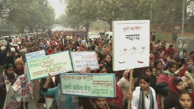 Marche de protestation silencieuse à New Delhi