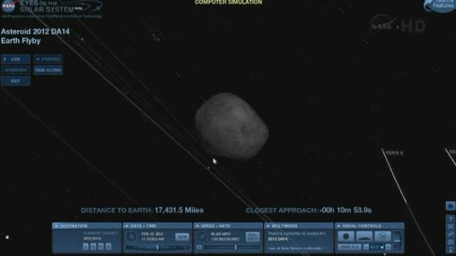 Un astéroïde de 45 mètres de diamètre a frôlé la terre vendredi 15 février à 18h24 précisement. Il n'y avait aucun risque pour la planète terre, avait affirmé jeudi la Nasa.