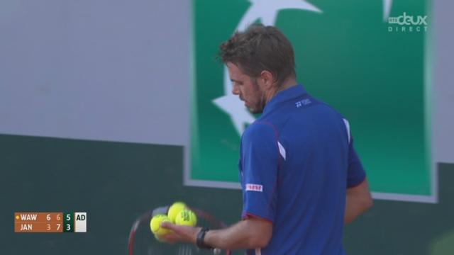 3e tour, Wawrinka – Janowicz (6-3, 6-7, 6-3): Wawrinka empoche la 3e manche de ce tournois.