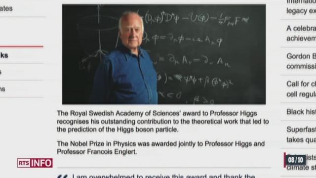 Le Nobel de physique récompense la découverte du boson de Higgs