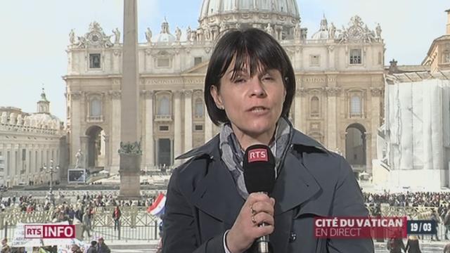 Messe inaugurale du Pape François: les explications de Valérie Dupont, correspondante à Rome