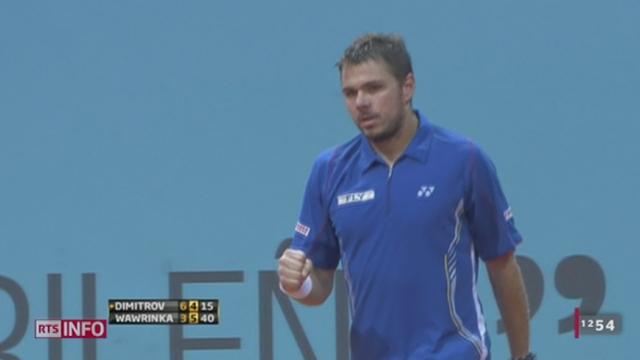 Victoire de Wawrinka face à Dimitrov