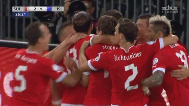 Suisse - Islande (2-1). 27e minute: l'arrière Fabian Schär (2e sélection) marque son premier but