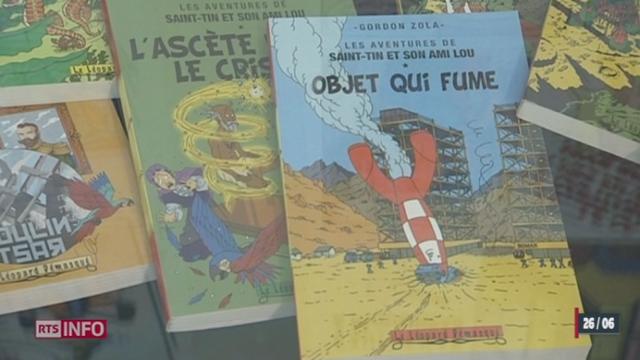 FR: connu dans le monde entier, c'est à Fribourg que Tintin a décidé de faire escale