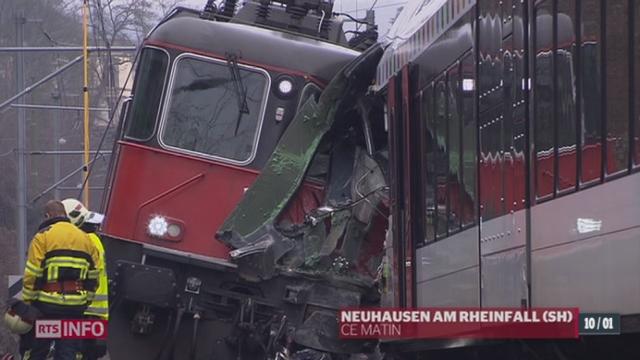 Schaffhouse : deux trains sont entrés en collision