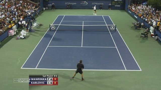 Tennis - US Open: Wawrinka s'impose contre Karlović
