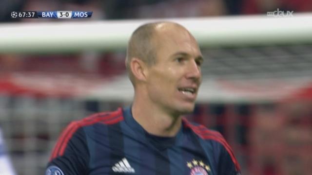 1re journée. Gr. D. Bayern Munich - CSKA Moscou (3-0). 67e minute: Alaba pour Robben, seul - mais pas de hors jeu cette fois