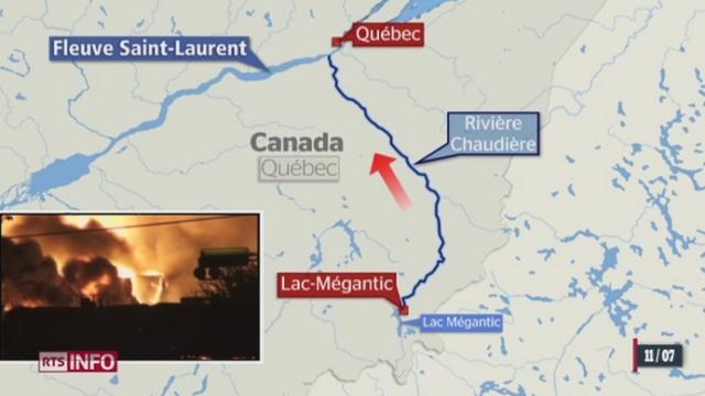 L'explosion du train au Québec pourrait polluer les sources d'eau potable de la région