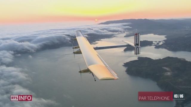 Solar Impulse: téléphone avec Bertrand Piccard, depuis le cockpit