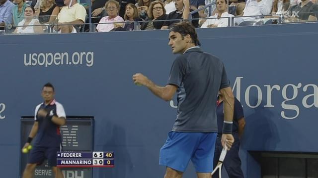 Federer-Mannarino (6-3, 6-0): le deuxième set est une formalité pour le Suisse