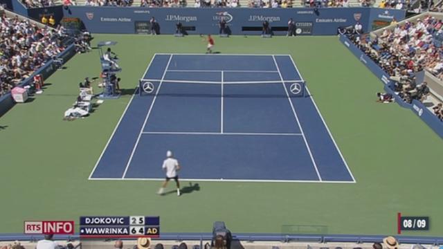 Tennis / US Open: Stanislas Wawrinka a livré un énorme combat avant de s'incliner contre le Serbe Novak Djokovic