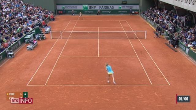 Tennis - Roland-Garros: Stefanie Vögele n'est pas passée loin de l'exploit