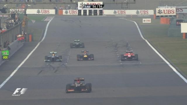 3e GP de l'année. 56e tour (<rrivée): Fernando Alonso (Ferrari) s'impose