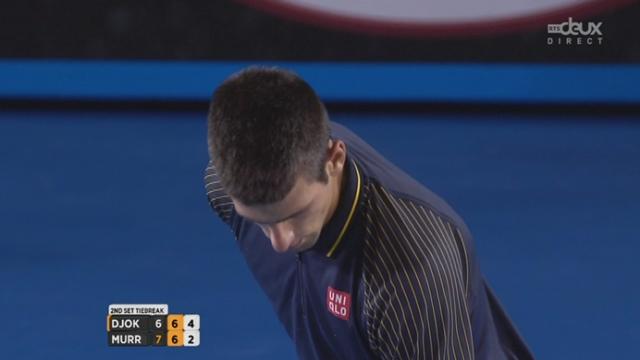 Melbourne. Finale messieurs. Andy Murray a remporté le 1er tie-break. Remportera-t-il également celui de la 2e manche?