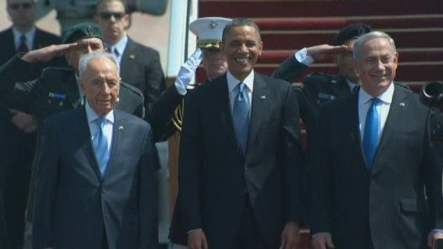 Accueil triomphal à Barack Obama en Israël