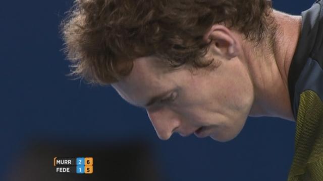 ½-finale Murray - Federer. 4e manche: Federer refait son break de retyrd pour égaliser à 6 partout