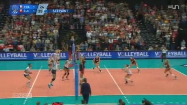 Volleyball / Championnat d’Europe dames: l’équipe suisse s'est inclinée face à l'équipe de France